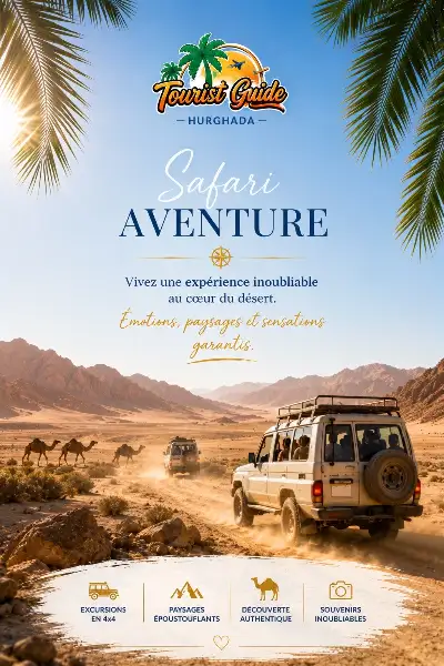 Flyer de présentation de la catégorie Safari et désert — Tourist Guide Hurghada